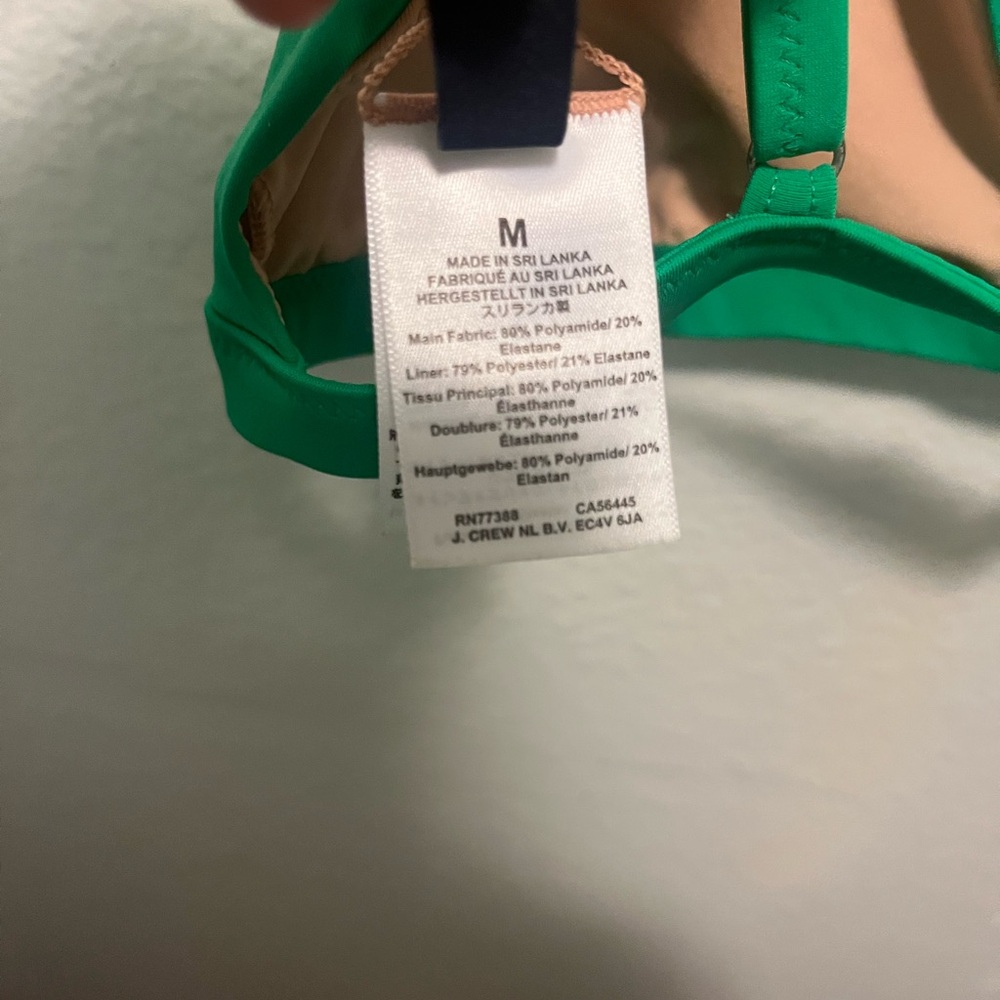 J. Crew Green Ruffle Strap Bikini Top - Picture 6 of 6